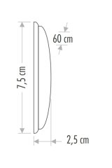 Cata CT-2474 18W Yatay Ledli Bant Armatür Beyaz Işık