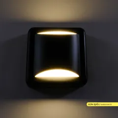 ACK AH07-05101 4W 3000K Günışığı Siyah Kasa LED Duvar Apliği