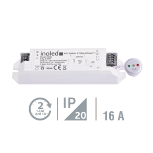 Inoled 9010 Acil Durum Aydınlatma Kiti 3-50W 2 Saat Bataryalı