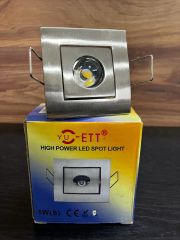 Yu-Ett 1Watt Satin Nikel Kasa Kare Sıva Altı Koridor Aydınlatma Armatürü Günışığı