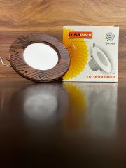 Nisaluce 5w Ceviz Kasa Sıva Altı Led Downlight 6500K Beyaz Işık