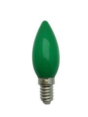 Helios 1w 20Lm E14 Duylu Led Buji Ampul Yeşil Renk