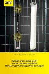 ZMR-385 Katlanabilir Şişirilebilir Güneş Enerjili ve USB Şarjlı Beyaz LED Aydınlatma Tüpü Kamp Lambası