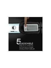 ZMR-385 Light Tube Katlanabilir Şişirilebilir Güneş Enerjili ve USB Şarjlı Beyaz LED Aydınlatma Tüpü Kamp Lambası