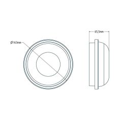 Ayka Artos 15 Watt Yuvarlak Tavan Armatürü  IP65 Beyaz Kasa