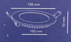 Lampist LP01097-6 6Watt 6500K Beyaz Işık Sıva Altı Yuvarlak Led Panel (2li Paket)