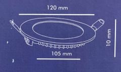 Lampist LP01097-6 6Watt 6500K Beyaz Işık Sıva Altı Yuvarlak Led Panel (2li Paket)