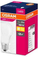 Osram Led Value 8.5W LED Ampul 2700K Gün Işığı E27 Duy 806 Lümen