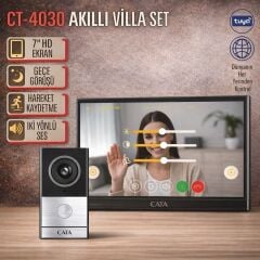 Cata CT-4030 Akıllı Villa Set - 7 İnç HD Dokunmatik Ekran ve Otomatik Hareket Kaydetme Özellikli