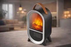 Cata CT-6055 Uludağ Taşınabilir Elektrikli Şömine 1500 Watt 4 Seviyeli Alev Efektli