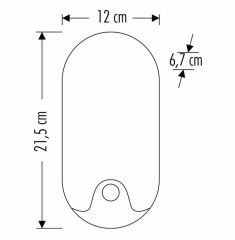 Cata CT-7093 12 Watt Polermo Sıva Üstü Sensörlü Led Duvar Aplik 4000K Günışığı