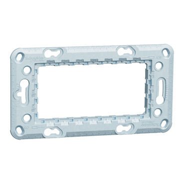 Schneider Unica NU7104 Zaman Montaj Plakası 4 Modül