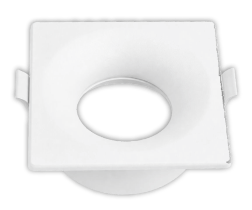 Helios HS-1463 Tekli Kare Dekoratif Spot Kasası Beyaz Kasa GU10