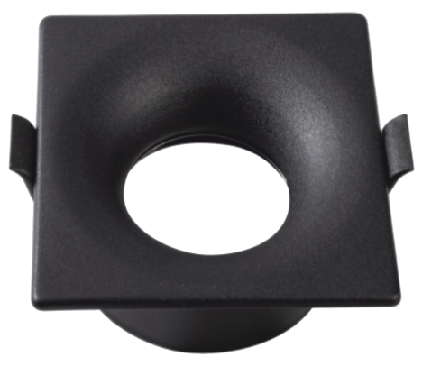 Helios HS-1461 Tekli Kare Dekoratif Spot Kasası Siyah Kasa GU10