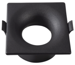 Helios HS-1461 Tekli Kare Dekoratif Spot Kasası Siyah Kasa GU10