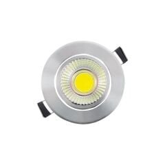 ZMR 5W COB LED Panel Spot Armatür Krom Kasa 6500K Beyaz Işık