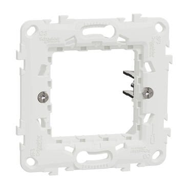 Schneider Unica NU7002PG Plastik Montaj Plakası Tırnaklı Tekli