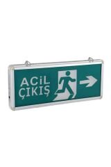 Cata CT-9179 Acil 3 Watt Exit Çıkış Armatürü Ledli 3 Saat Akülü (Sağ-Sol)