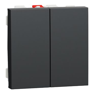 Schneider Unica NU321354 Komütatör Vavien 2 Modül Antrasit
