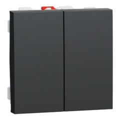 Schneider Unica NU321354 Komütatör Vavien 2 Modül Antrasit
