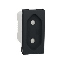 Schneider Unica NU303154 European Priz 1 Modül Antrasit