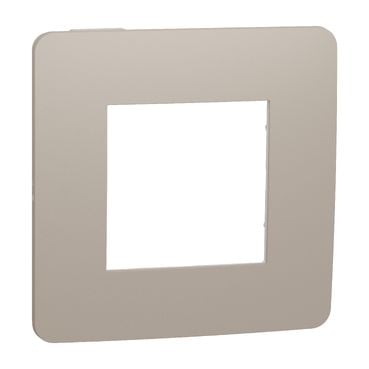 Schneider Unica NU280226 Studio Color Tekli Çerçeve Kahve Beyaz