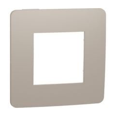 Schneider Unica NU280226 Studio Color Tekli Çerçeve Kahve Beyaz