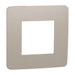 Schneider Unica NU280226 Studio Color Tekli Çerçeve Kahve Beyaz