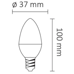 Ack AA09-00710 7W Günışığı 575 Lümen 3000K E14 Duylu Led Buji Ampul