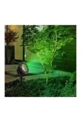Ack AT25-00351 10 Watt Kazıklı Bahçe Armatürü Yeşil Işık