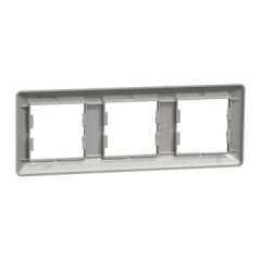 Schneider Asfora EM Plus Üçlü Yatay Çerçeve - Alüminyum EPH5805361