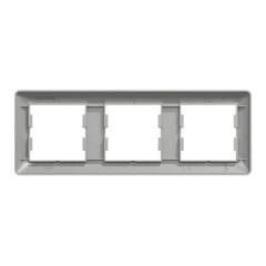 Schneider Asfora EM Plus Üçlü Yatay Çerçeve - Alüminyum EPH5805361