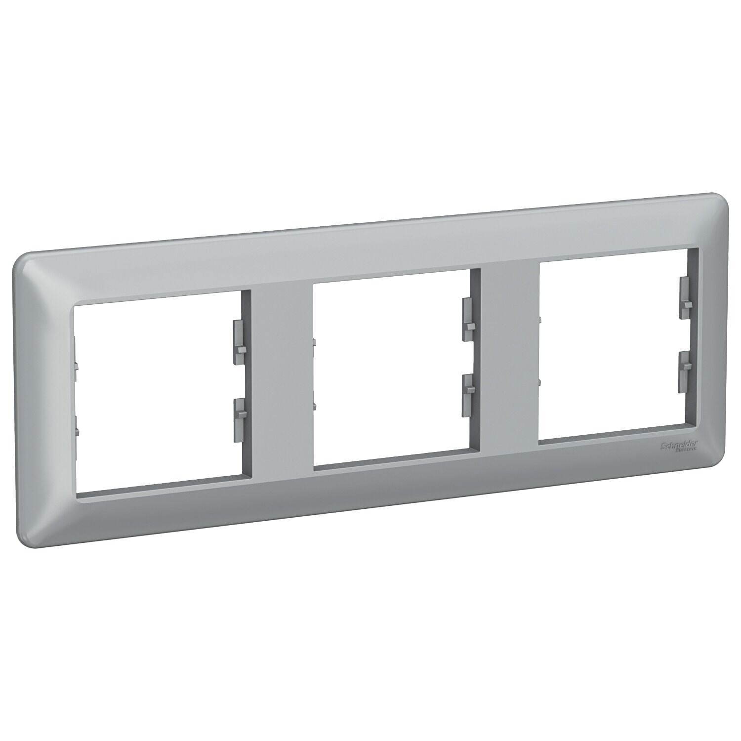 Schneider Asfora EM Plus Üçlü Yatay Çerçeve - Alüminyum EPH5805361
