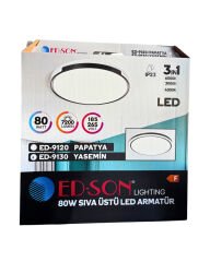 Ed-son ED-9130 80W 3 Renk Yasemin LED Tavan Armatür 50x50 cm