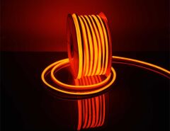 Mapled 50 Metre 220V Amber Neon LED Şerit Dış Mekan