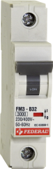 Federal FM3 9EC-B0331-0D32 1x32A B Tipi 3kA Otomatik Sigorta