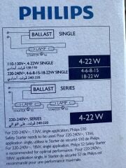 Philips S2 Safety Starter 4-22W Floresan Lamba Ateşleyici