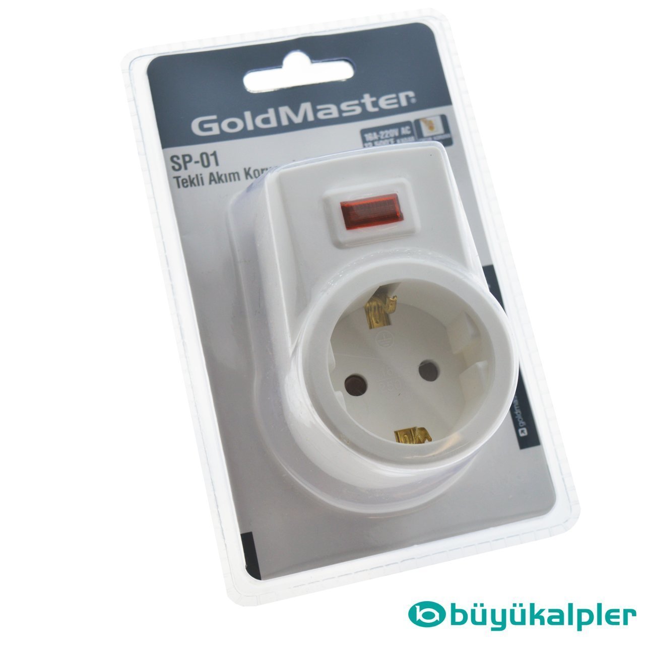 Goldmaster Tekli Akım Korumalı Priz SP-01