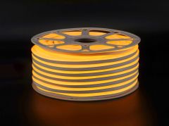 Cata CT-4455 12V DC 120 LED IP65 Su Geçirmez Neon LED Hortum Amber 50 Metre Rulo