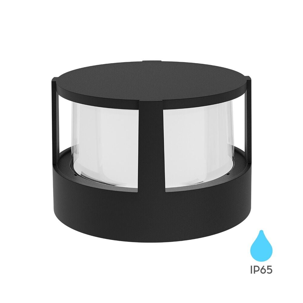 Braytron BG38-01401 Walls 15W 3000K Siyah LED Bahçe Armatürü