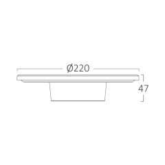 Braytron BG37-00200 Palermo 12W 3000K Yuvarlak Beyaz LED Duvar Armatürü