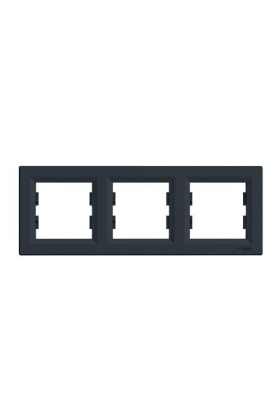 Schneider Asfora EPH5800371 3 Lü Çerçeve Antrasit