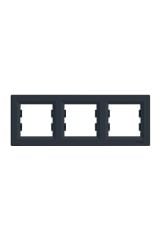 Schneider Asfora EPH5800371 3 Lü Çerçeve Antrasit