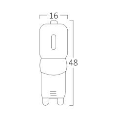 Braytron BA29-00393 G9 2.5W 6500K Beyaz Işık LED Ampul