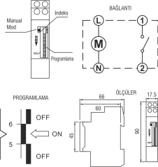 Helios HS 4202 3500 Watt W Otomat Tipi Zaman Saati