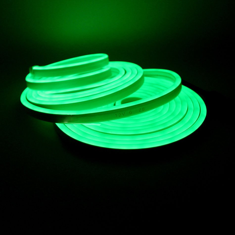 Helios HS 3251 12V DC Neon Led Yeşil Işık 5 Metre Paket