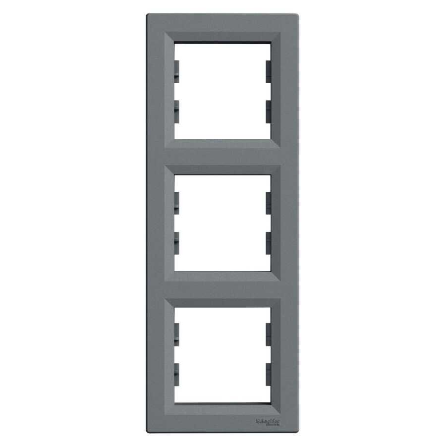 Schneider Asfora EPH5810362 3'lü Dikey Çerçeve Çelik