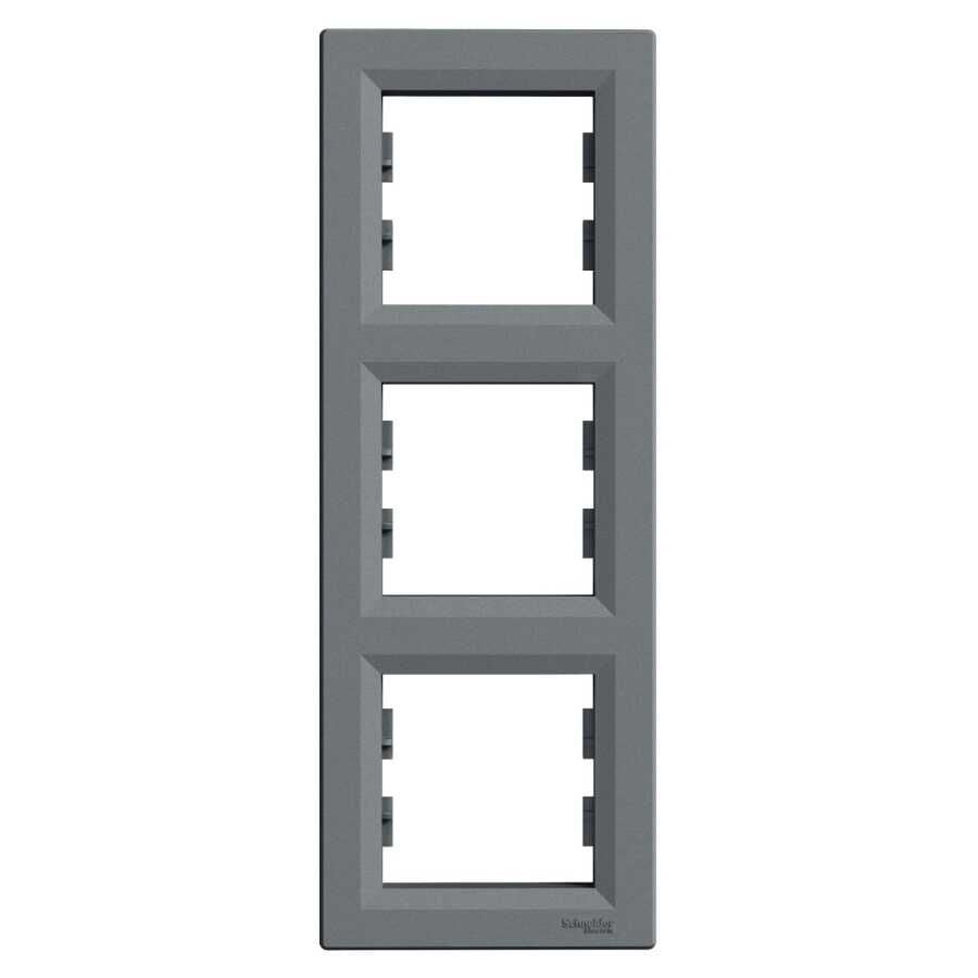 Schneider Asfora EPH5810362 3'lü Dikey Çerçeve Çelik