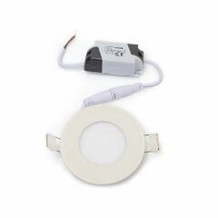 İnoled 2703-01 3W 6500K Beyaz Işık Yuvarlak Sıva Altı LED Spot Panel Armatür