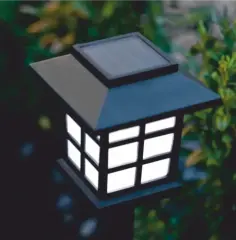 Helios HS-4018 5W Solar Güneş Enerjili Kazıklı Beyaz Işık Bahçe Armatürü